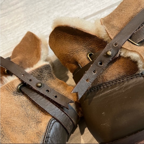 Matt Bernson Two Tone Leather Ankle Boots - Picture 9 of 10